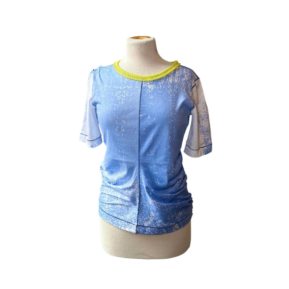 NEW ROHKA women's cotton jersey t-shirt in sky blue